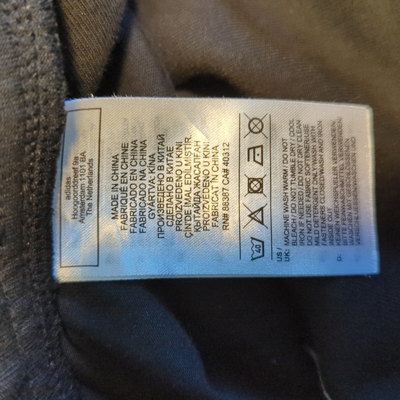 adidas Sportswear Z.N.E Wrapped 3-Stripes 7/8 Pants Black / White S - Picture 5 of 5